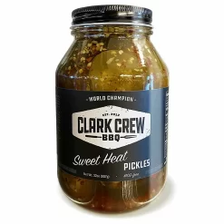 Clark Crew BBQ Sweet Heat Pickles 32 Oz.