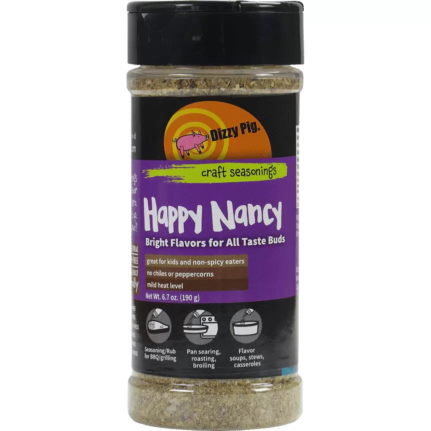 Dizzy Pig Happy Nancy Barbecue Seasoning 8 Oz. 1 Dizzy Pig Happy Nancy Barbecue Seasoning 8 Oz.