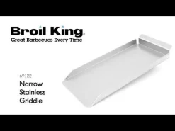 Broil King 69122 Narrow Stainless Steel Griddle -Barbecue Shop X9S7nZJMgJA 9