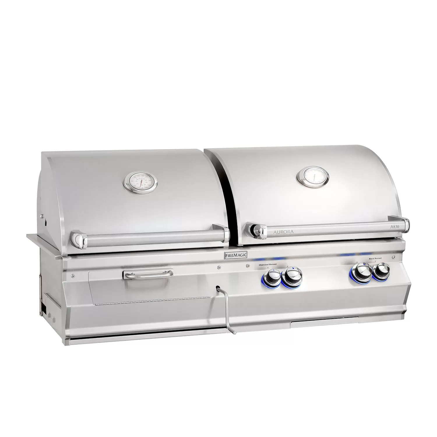 Fire Magic A830i Aurora Built-In Gas & Charcoal Combination Grill 1 Fire Magic A830i Aurora Built-In Gas & Charcoal Combination Grill