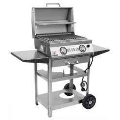 Solaire AA23AGC AllAbout Double Burner Table Top Infrared Grill On Cart