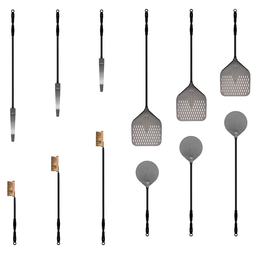 Alfa AC-4PSET24 24-Inch Medium Pizza Peel, Turner, Brush, And Rake 2 Alfa AC-4PSET24 24-Inch Medium Pizza Peel, Turner, Brush, And Rake - Image 2