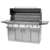 Solaire AGBQ-56 56-Inch Freestanding All Grill On 2-Door/2-Drawer Cart With Dual Rotisserie