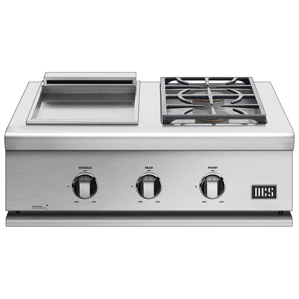 DCS BFGC-30BGD Series 7 30-Inch Built-In Dual Side Burner And Griddle 4 DCS BFGC-30BGD Series 7 30-Inch Built-In Dual Side Burner And Griddle - Image 4