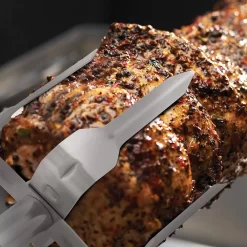 Broil King 50500 Stainless Steel Mega Rotisserie Forks -Barbecue Shop bk 50500 ls a 06 20