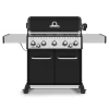 Broil King BR-590 Baron 590 Pro Stainless Steel 5-Burner Gas Grill With Rotisserie And Side Burner, 63-Inches