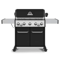 Broil King BR-590 Baron 590 Pro Stainless Steel 5-Burner Gas Grill With Rotisserie And Side Burner, 63-Inches