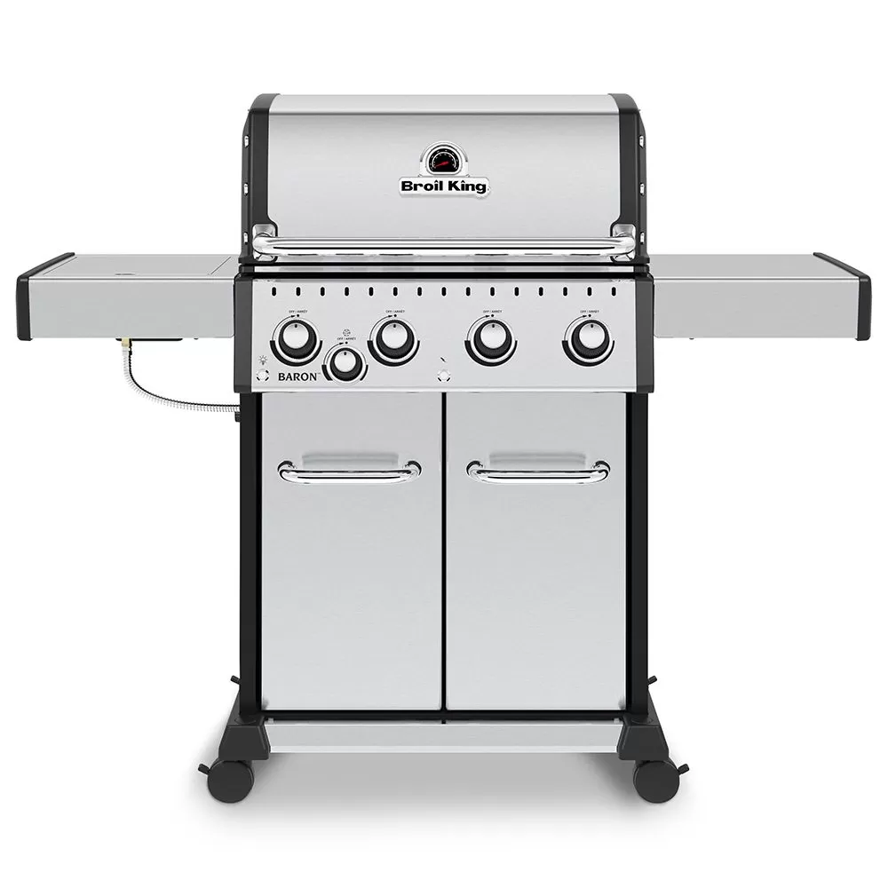 Broil King BR-S440 Baron S440 Pro Stainless Steel Infrared 4-Burner Gas Grill With Side Burner, 57-Inches 1 Broil King BR-S440 Baron S440 Pro Stainless Steel Infrared 4-Burner Gas Grill With Side Burner, 57-Inches