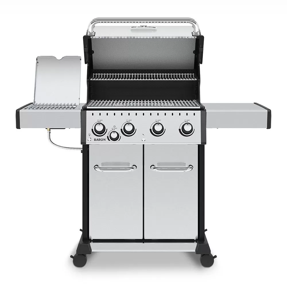 Broil King BR-S440 Baron S440 Pro Stainless Steel Infrared 4-Burner Gas Grill With Side Burner, 57-Inches 2 Broil King BR-S440 Baron S440 Pro Stainless Steel Infrared 4-Burner Gas Grill With Side Burner, 57-Inches - Image 2