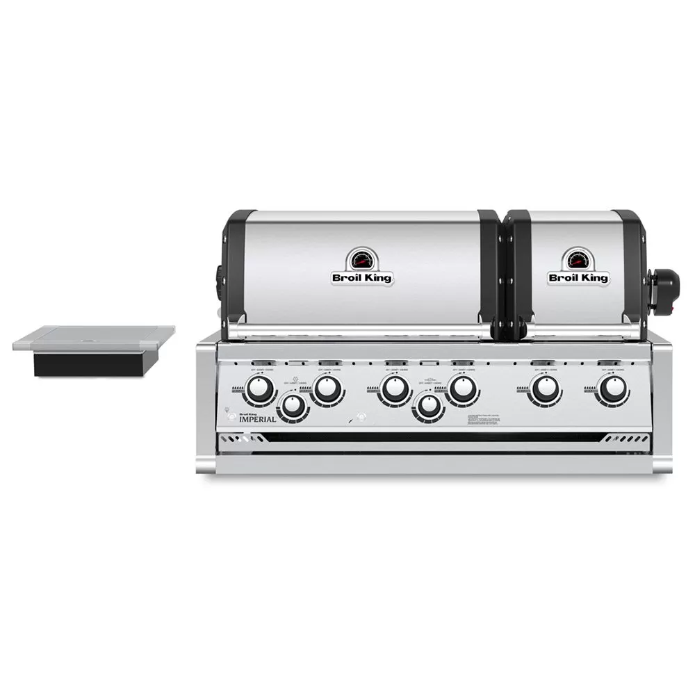 Broil King IMP-XLSBI Imperial XLS Dual Oven 6-Burner Built-In Grill With Side Burner, 38-Inches 1 Broil King IMP-XLSBI Imperial XLS Dual Oven 6-Burner Built-In Grill With Side Burner, 38-Inches