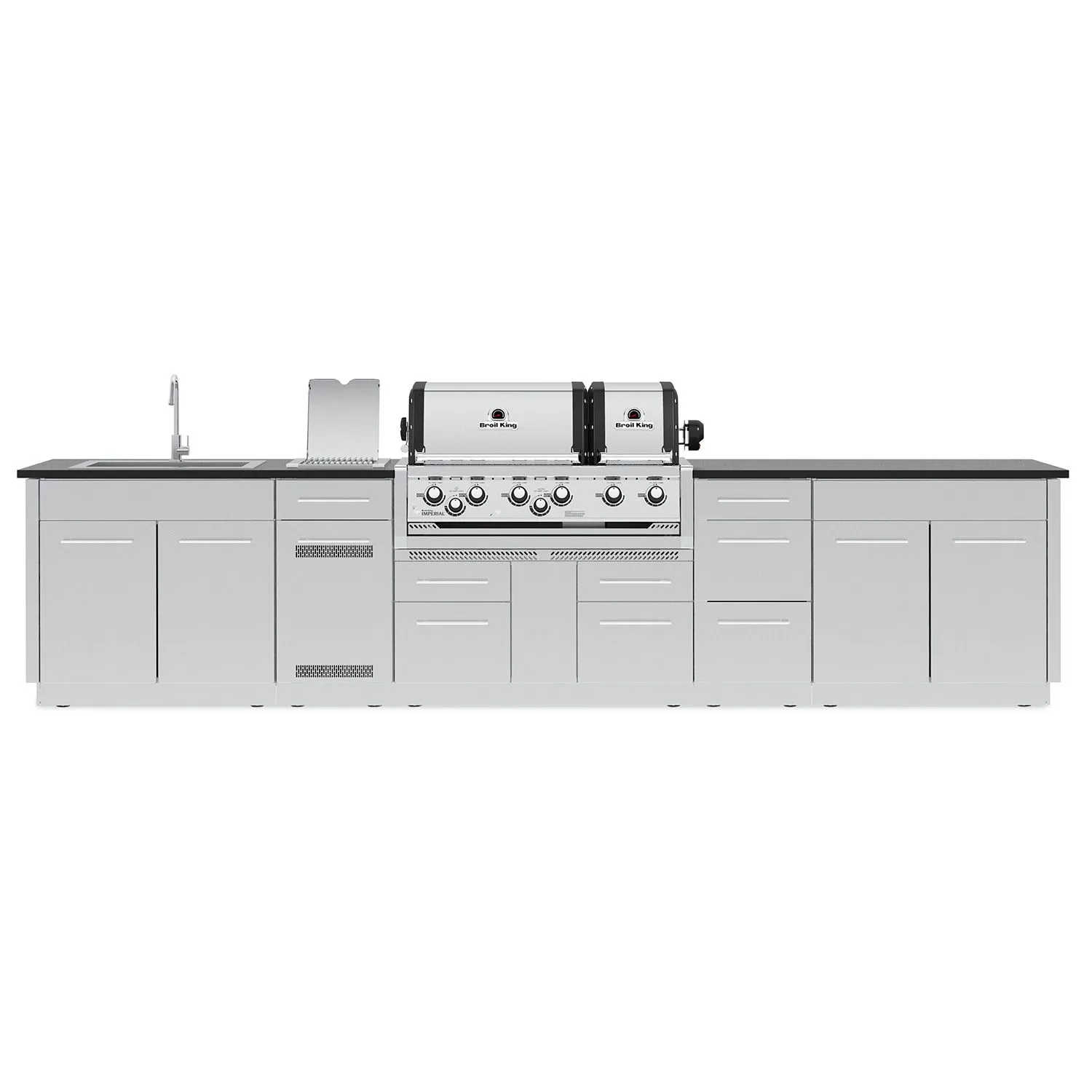 Broil King IMP-XLSBI Imperial XLS Dual Oven 6-Burner Built-In Grill With Side Burner, 38-Inches 4 Broil King IMP-XLSBI Imperial XLS Dual Oven 6-Burner Built-In Grill With Side Burner, 38-Inches - Image 4