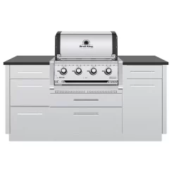 Broil King RG-S420 Regal S420 Stainless Steel 4-Burner Built-In Gas Grill Head -Barbecue Shop bk builtin regals420 e 06 20