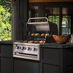 Broil King RG-S420 Regal S420 Stainless Steel 4-Burner Built-In Gas Grill Head -Barbecue Shop bk builtin regals420 ls a 06 20