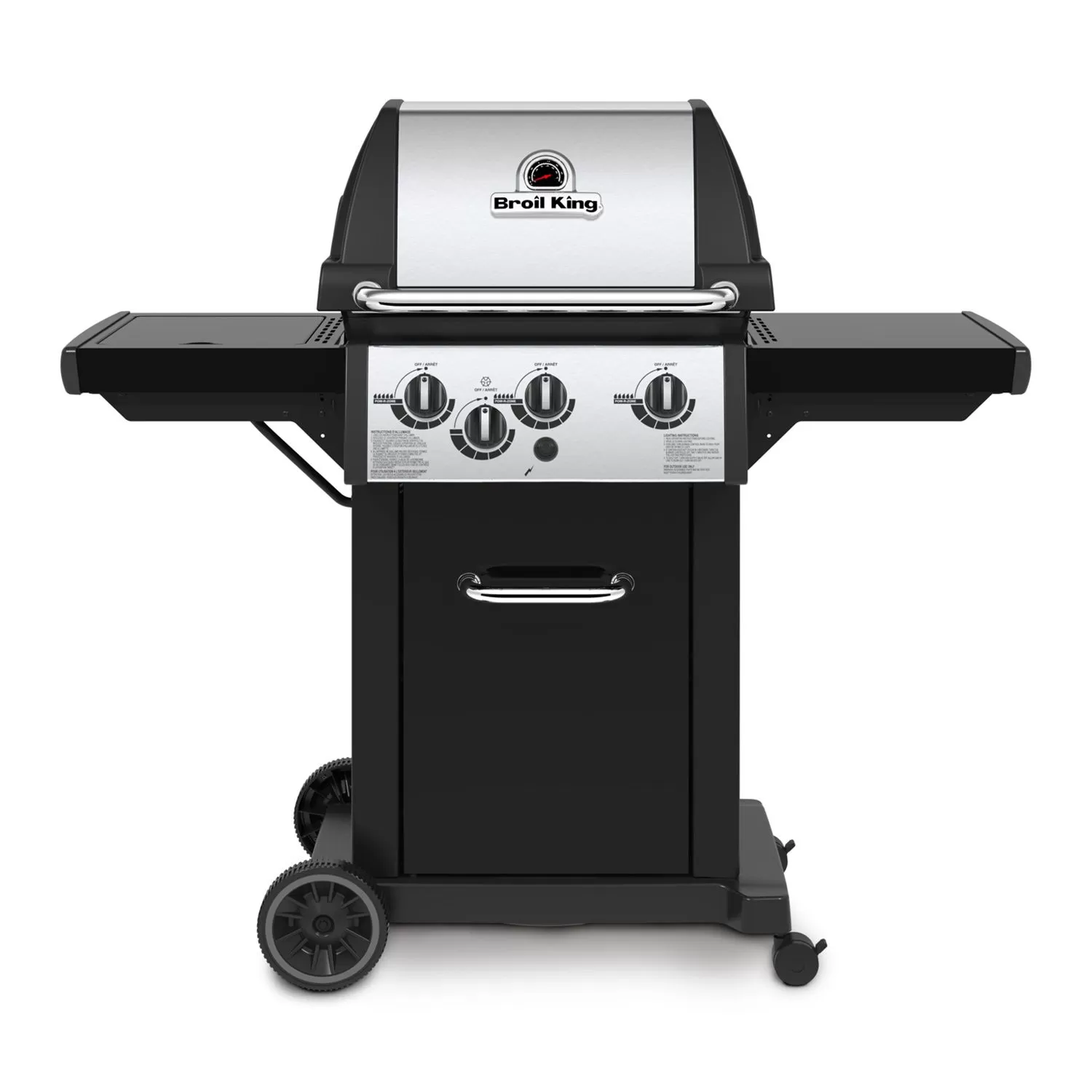 Broil King MON-340 Monarch 340 3-Burner Grill On 2-Wheel Cart With Side Burner, 22-Inches 1 Broil King MON-340 Monarch 340 3-Burner Grill On 2-Wheel Cart With Side Burner, 22-Inches