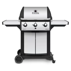 Broil King SIG-320 Signet 320 3-Burner Grill On 2-Wheel Cart, 25.5-Inches