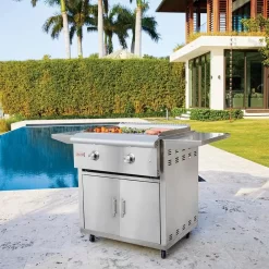 Blaze Cart For Premium LTE Griddle -Barbecue Shop blz griddle cart sc g 03 23