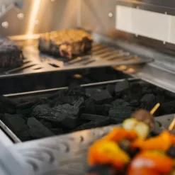 Coyote Stainless Steel Built-In Gas & Charcoal Combo Grill, 50-Inch (C1HY50) -Barbecue Shop c1ch36 c1ch36ct ls n 07 21