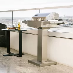 Coyote Stainless Steel Electric Grill Pedestal, 35.5-Inch (C1ELCT21) -Barbecue Shop c1elct21 e 07 21