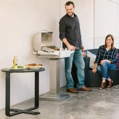 Coyote Stainless Steel Electric Grill Pedestal, 35.5-Inch (C1ELCT21) -Barbecue Shop c1elct21 f 07 21