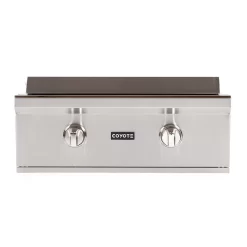 Coyote Stainless Steel Built-In Flat Top Gas Griddle, 30-Inch (C1FTG30)