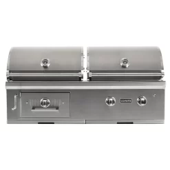 Coyote Stainless Steel Built-In Gas & Charcoal Combo Grill, 50-Inch (C1HY50)