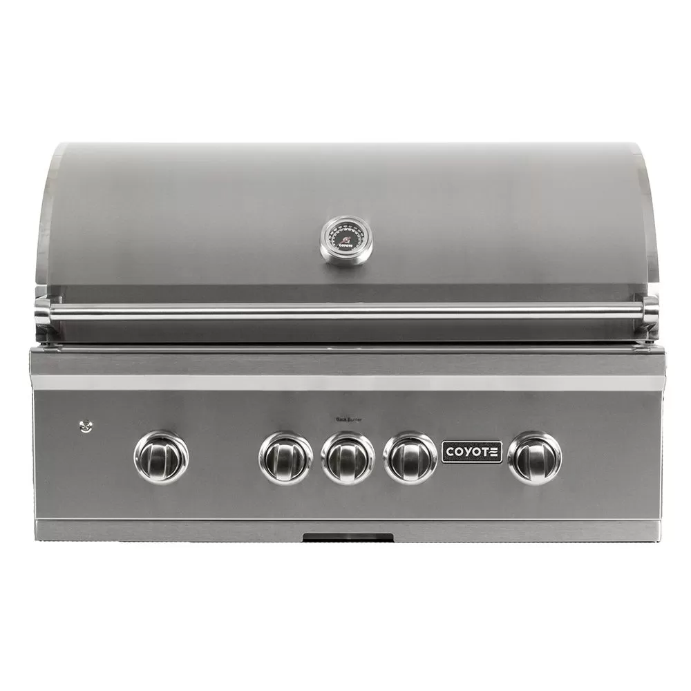 Coyote S-Series Stainless Steel Built-In Gas Grill With Infrared Sear Burner & Rotisserie, 36-Inch (C2SL36) 1 Coyote S-Series Stainless Steel Built-In Gas Grill With Infrared Sear Burner & Rotisserie, 36-Inch (C2SL36)