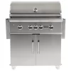 Coyote S-Series Stainless Steel Freestanding Gas Grill With Infrared Sear Burner & Rotisserie, 36-Inch (C2SL36-CT)