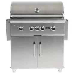Coyote S-Series Stainless Steel Freestanding Gas Grill With Infrared Sear Burner & Rotisserie, 36-Inch (C2SL36-CT)