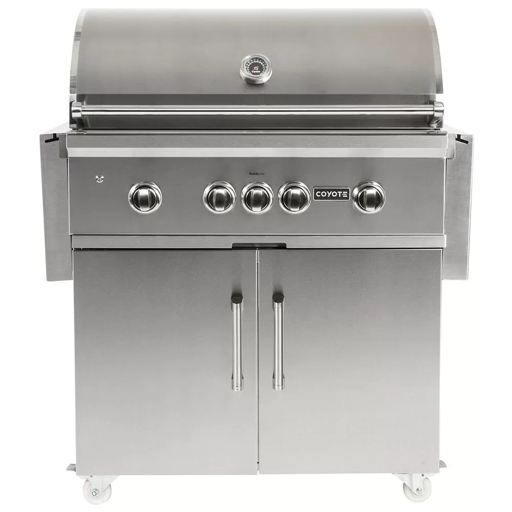 Coyote Stainless Steel Freestanding Builder Gas Grill With Infrared Sear Burner And Rotisserie, 36-Inch (C1S36-CT) 1 Coyote Stainless Steel Freestanding Builder Gas Grill With Infrared Sear Burner And Rotisserie, 36-Inch (C1S36-CT)