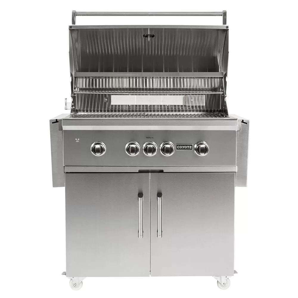 Coyote Stainless Steel Freestanding Builder Gas Grill With Infrared Sear Burner And Rotisserie, 36-Inch (C1S36-CT) 2 Coyote Stainless Steel Freestanding Builder Gas Grill With Infrared Sear Burner And Rotisserie, 36-Inch (C1S36-CT) - Image 2