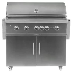 Coyote S-Series Stainless Steel Freestanding Gas Grill With Infrared Sear Burner & Rotisserie, 42-Inch (C2SL42-CT)
