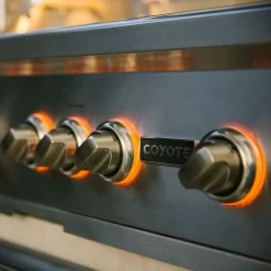 Coyote S-Series Stainless Steel Freestanding Gas Grill With Infrared Sear Burner & Rotisserie, 42-Inch (C2SL42-CT) -Barbecue Shop c2sl42 ct ls b 07 21