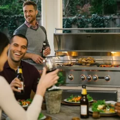 Coyote S-Series Stainless Steel Freestanding Gas Grill With Infrared Sear Burner & Rotisserie, 42-Inch (C2SL42-CT) -Barbecue Shop c2sl42 ct ls d 07 21