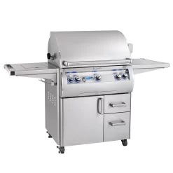 Fire Magic E660s Echelon Diamond Gas Grill With Single Side Burner On Cart