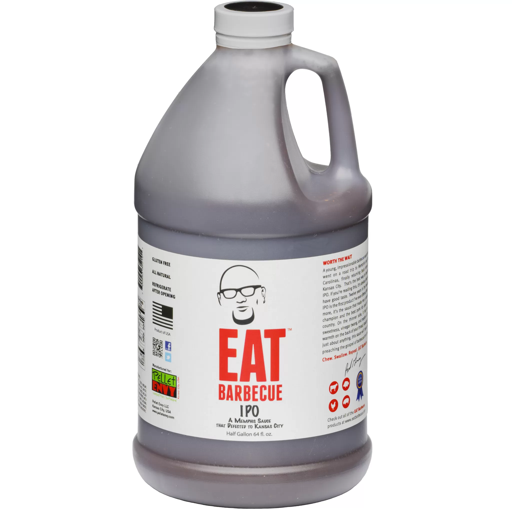 EAT Barbecue IPO Sauce 1/2 Gallon 1 EAT Barbecue IPO Sauce 1/2 Gallon