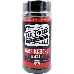 Elk Creek Bare Knuckle Black Rub Seasoning 9 Oz.