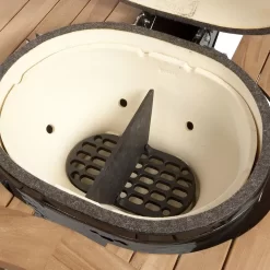 Primo Cast Iron Divider For Oval JR 200 5 Primo Cast Iron Divider For Oval JR 200 -Barbecue Shop fire box divider 314 334 344 in grill 01 20