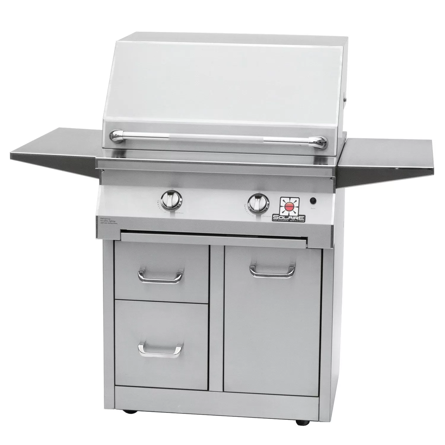 Solaire IRBQ-30 30-Inch Freestanding Grill On 3-Drawer Cart 1 Solaire IRBQ-30 30-Inch Freestanding Grill On 3-Drawer Cart