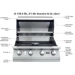 Lion L65000 32-Inch Built-In Grill -Barbecue Shop l65000 bi config d 02 22 2