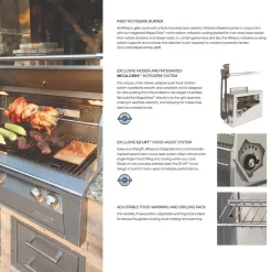 Alfresco ALXE-30C Freestanding Grill, 30-Inch -Barbecue Shop made in usa 3 3