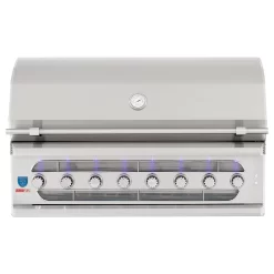 American Made Grills AMG-MUS54 Muscle 54-Inch Built-In Dual Fuel Wood And Gas Grill With Infrared Searing Burner And Rotisserie Kit