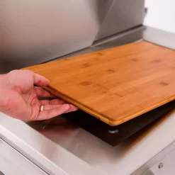 American Made Grills AMG-MUS36-CART Muscle 36-Inch Dual Fuel Wood And Gas Grill With Infrared Searing Burner And Rotisserie Kit On Cart -Barbecue Shop musfs36 c 04 21