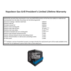 Napoleon BIP500RBSS-3 Prestige 500 Built-In Gas Grill With Rotisserie -Barbecue Shop napoleon warranty