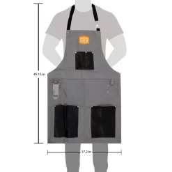Oklahoma Joe's OKJ-9976646R06 Canvas & Leather Smoking Apron -Barbecue Shop okj 9976646r06 c 05 21