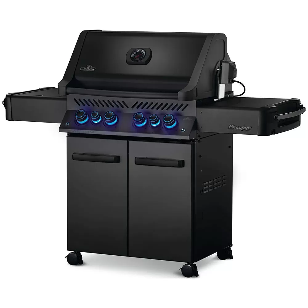 Napoleon P500RSIBK-3-PHM Phantom Prestige 500 Gas Grill On Cart With Infrared Side And Rear Burners 2 Napoleon P500RSIBK-3-PHM Phantom Prestige 500 Gas Grill On Cart With Infrared Side And Rear Burners - Image 2