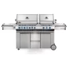 Napoleon PRO825RSBISS-3 Prestige PRO 825 Series Gas Grill On Cart With Rotisserie And Side Burner, 45-Inches