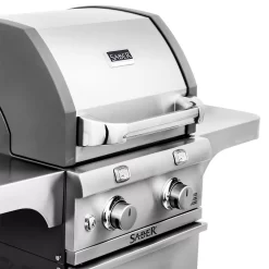 Saber R33CC0317 2-Burner Deluxe Freestanding Cast Infrared Grill, 20-Inches -Barbecue Shop r33cc0317 e 02 20