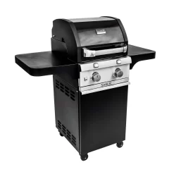Saber R33CC1017 2-Burner Deluxe Freestanding Infrared Grill, Black, 20-Inches -Barbecue Shop r33cc1017 c 02 20