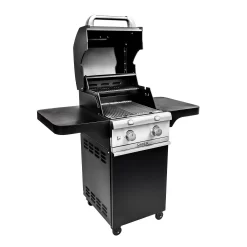 Saber R33CC1017 2-Burner Deluxe Freestanding Infrared Grill, Black, 20-Inches -Barbecue Shop r33cc1017 d 02 20