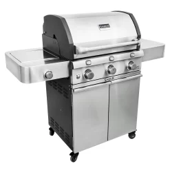 Saber R50CC0317 3-Burner Deluxe Freestanding Cast Infrared Grill With Side Burner, 32-Inches -Barbecue Shop r50cc0317 c 02 20